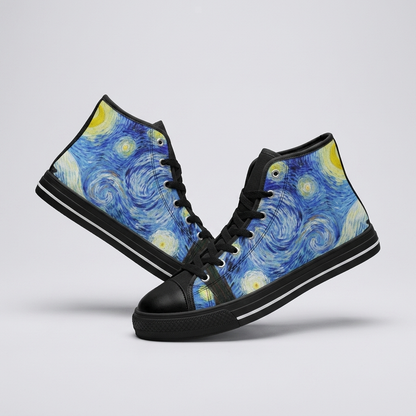 MEN'S Starry Night Custom Sneakers (II) | Freaky Shoes®