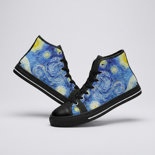 MEN'S Starry Night Custom Sneakers (II) | Freaky Shoes®