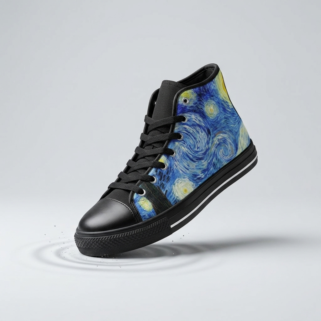 MEN'S Starry Night Custom Sneakers (II) | Freaky Shoes®