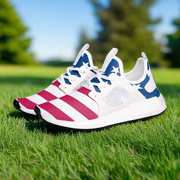 Viking Silver Blue Vivid Bold Art - Freaky Shoes | Custom Art Sneakers