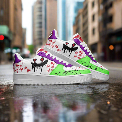 Viking Orange Black Vivid Bold Art - Freaky Shoes | Custom Art Sneakers