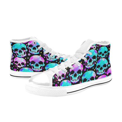 MEN'S Bright Skulls Men’S High Top Canvas Y2K Shoes