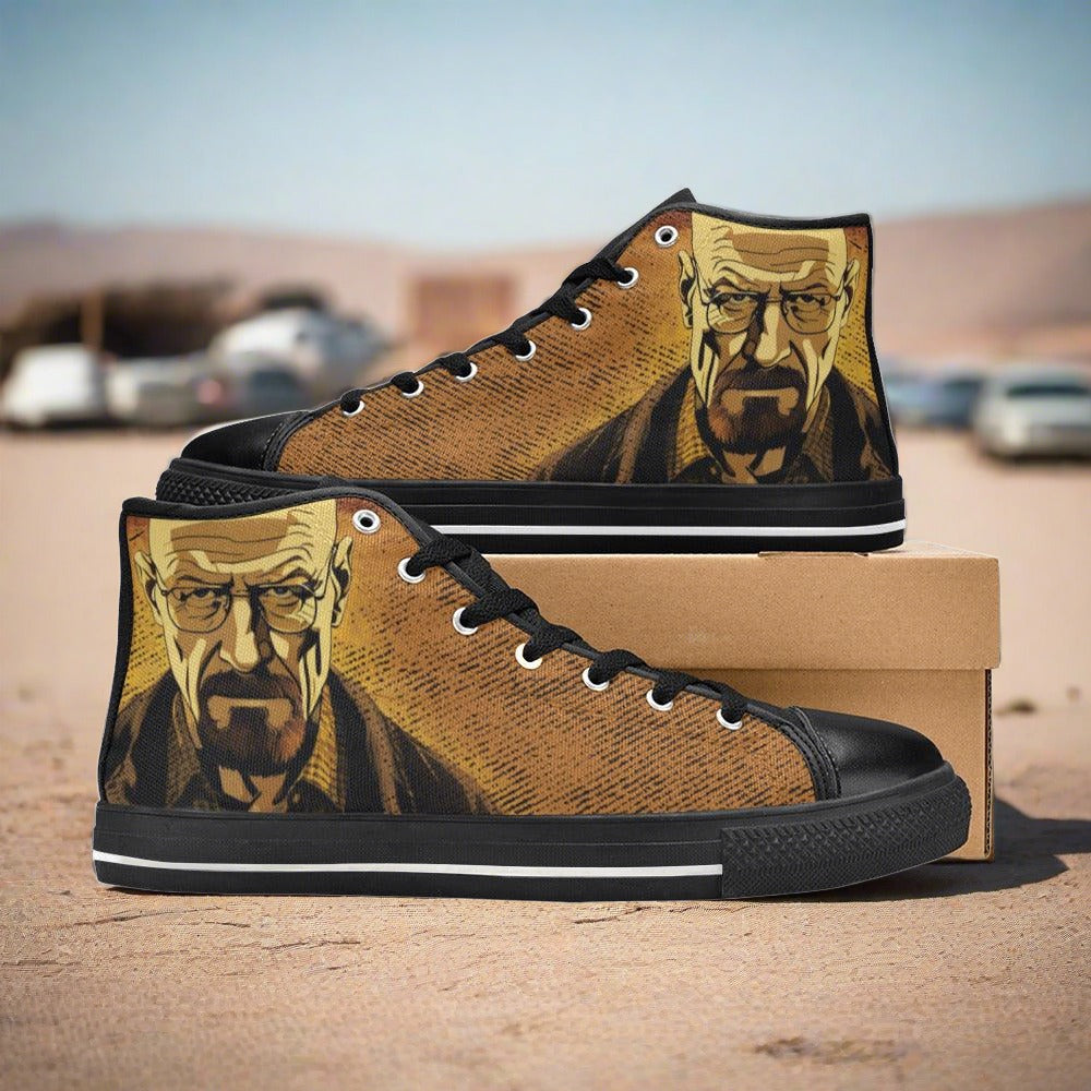 Dragon Red Gold Unique MEN Bold Art - Freaky Shoes | Custom Art Sneakers