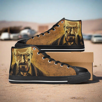 Dragon Red Gold Unique MEN Bold Art - Freaky Shoes | Custom Art Sneakers