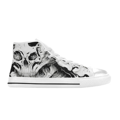 WOMEN'S Cc Horror Art High Top Canvas Dark Academia Custom Shoes