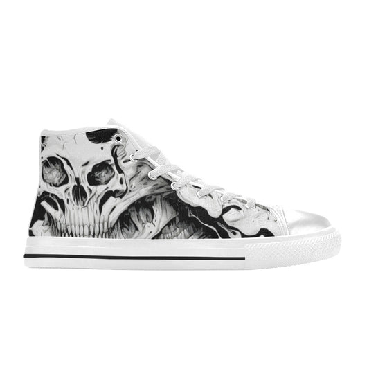 WOMEN'S Cc Horror Art High Top Canvas Dark Academia Custom Shoes