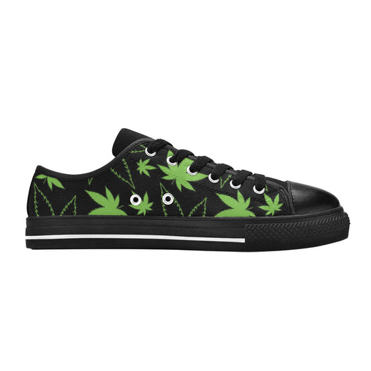 WOMEN'S Cc Weed 420 Art Canvas Cottagecore Custom Sneakers