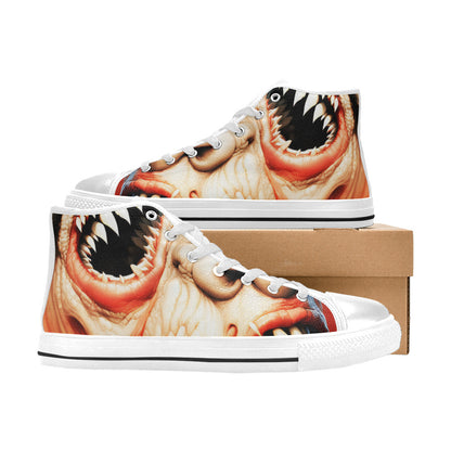 MEN'S Cc Twisted Faces Men’S High Top Canvas Surreal Custom Shoes