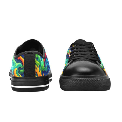 MEN'S Psychedelic Camo Rhythm Low Top Canvas Vivid Shoes