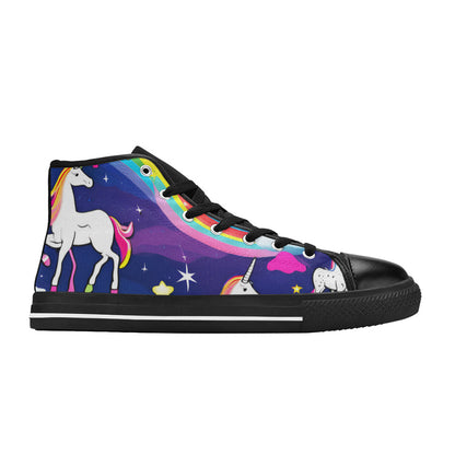 MEN'S Unicorns Abstract Men’S High Top Canvas Dreamcore Custom Sneakers