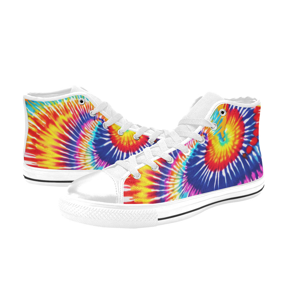 WOMEN'S Tie Dye Splash High Top Canvas Dreamcore Shoes