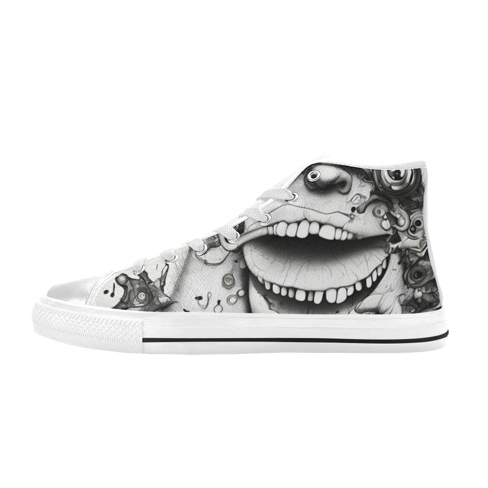 MEN'S Freestyle Horror Men’S High Top Canvas Cottagecore Shoes