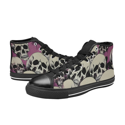WOMEN'S Cc Skulls Retro High Top Canvas Vivid Shoes