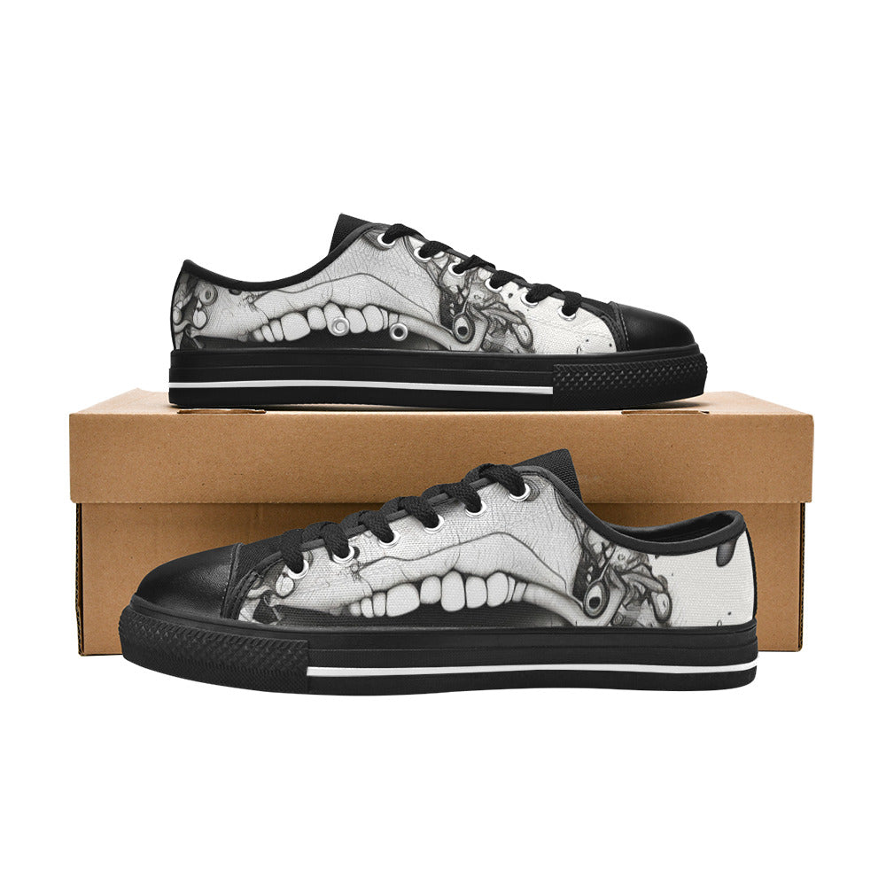 MEN'S Freestyle Horror Canvas Cottagecore Custom Sneakers