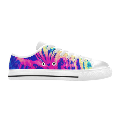 WOMEN'S Tie Dye Splash Retro Canvas Dark Academia Custom Sneakers