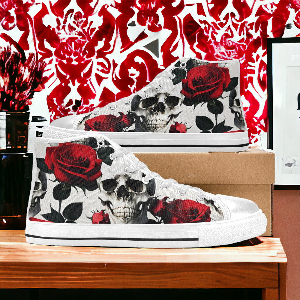 Monarch Orange Black Unique MEN Bold Art - Freaky Shoes | Custom Art Sneakers