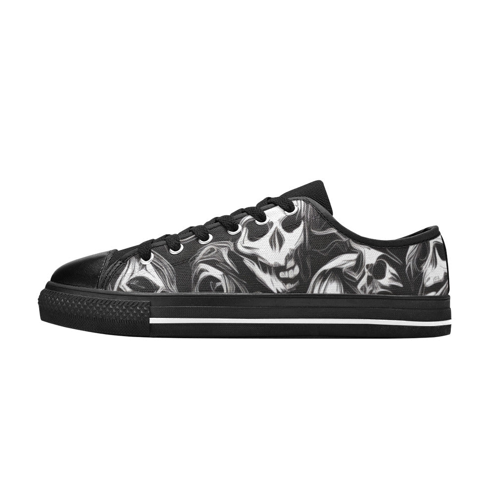 WOMEN'S Cc Skulls Ghosts Canvas Vibrant Chaos Sneakers