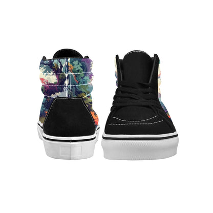 Camo Design 1 Women's High Top Skateboarding Shoes