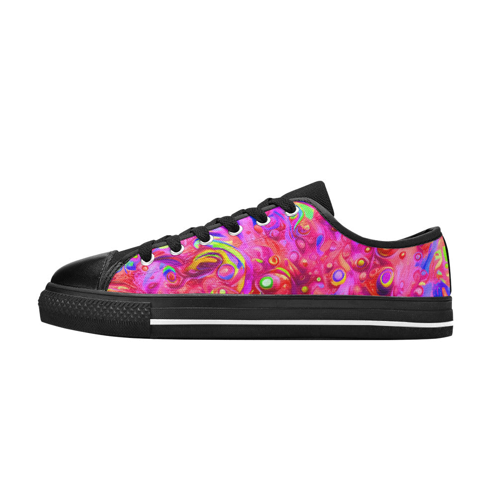 MEN'S Cc Acid Bath Art Canvas Grunge Sneakers