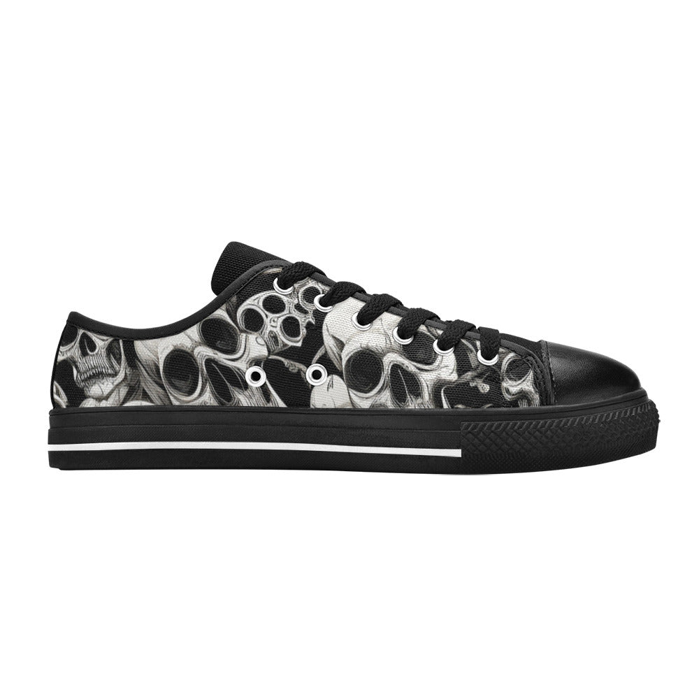 WOMEN'S Skulls Mania Canvas Cottagecore Sneakers