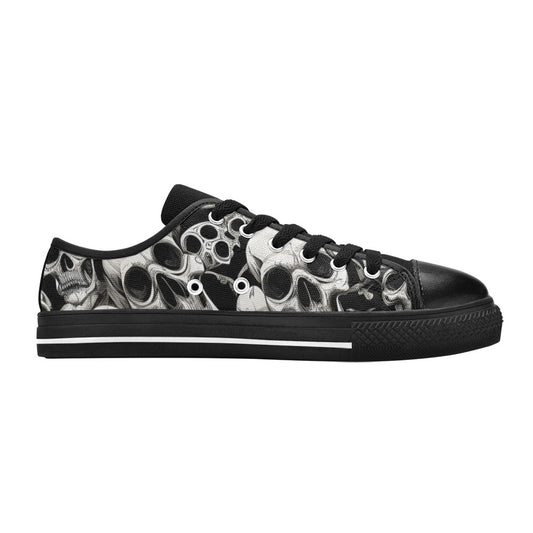 WOMEN'S Skulls Mania Canvas Cottagecore Sneakers