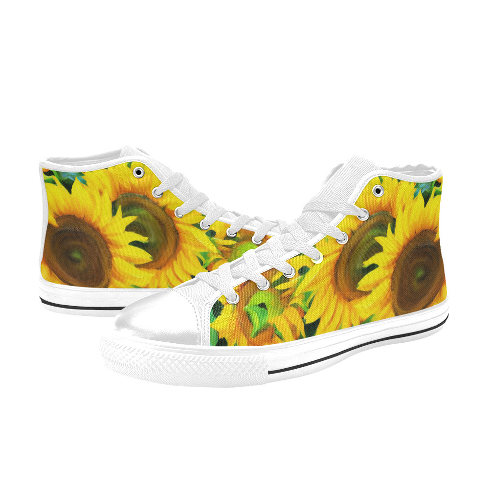 WOMEN'S Sunflowers Art High Top Canvas Dreamcore Shoes