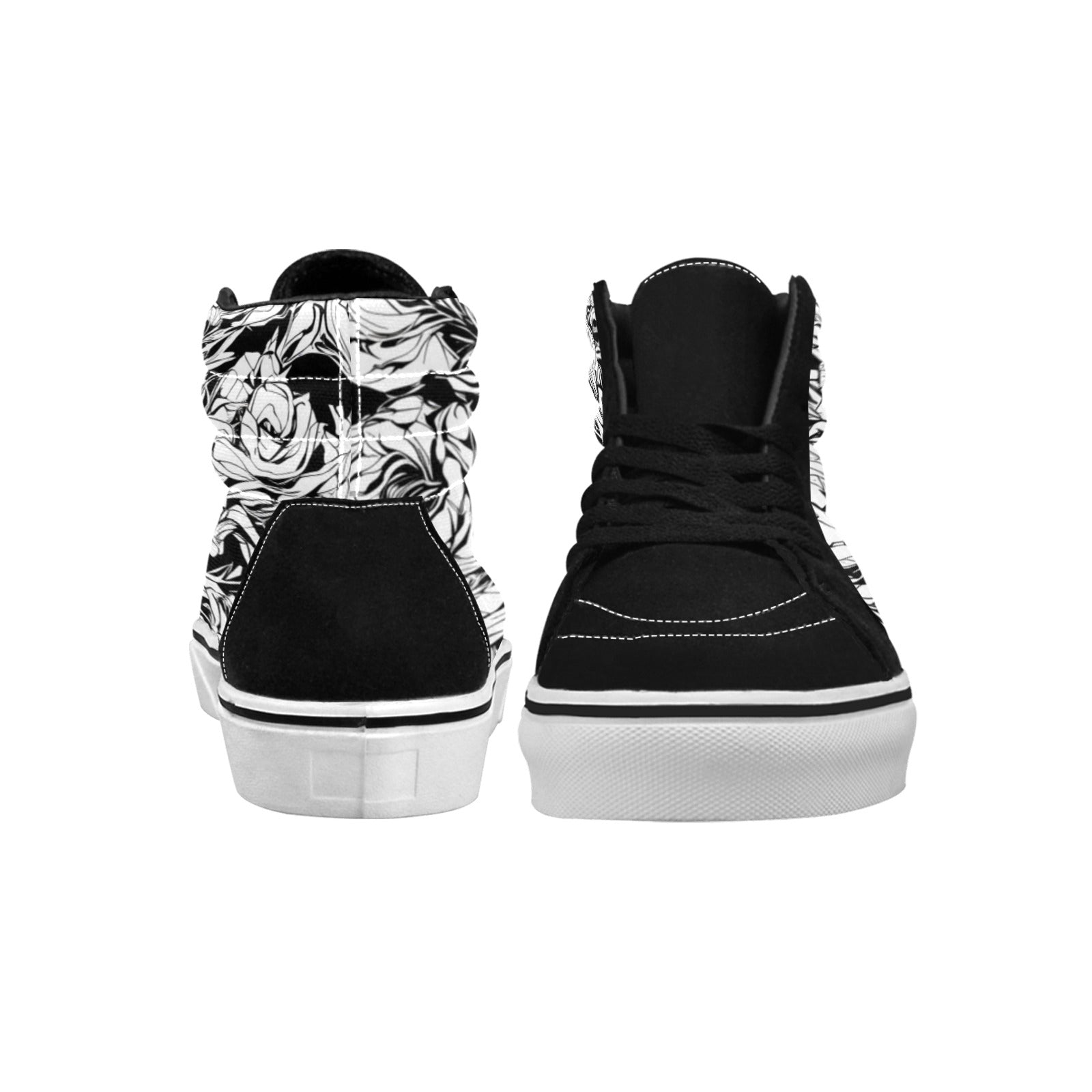 MEN'S Ink Art High Top Skateboarding Vibrant Chaos Custom Sneakers
