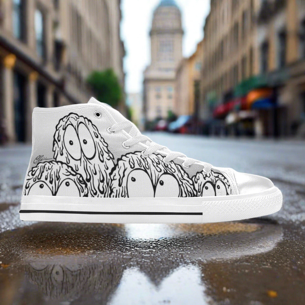 Dripping Monsters Grey Men - Freaky Shoes®