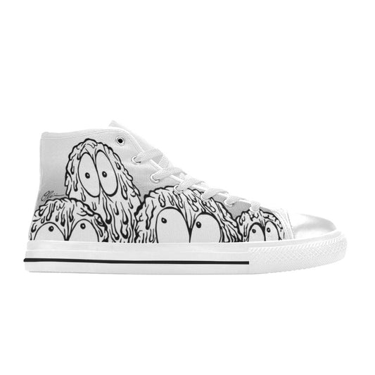 MEN'S Monsters Men’S High Top Canvas Neon Fantasy Shoes