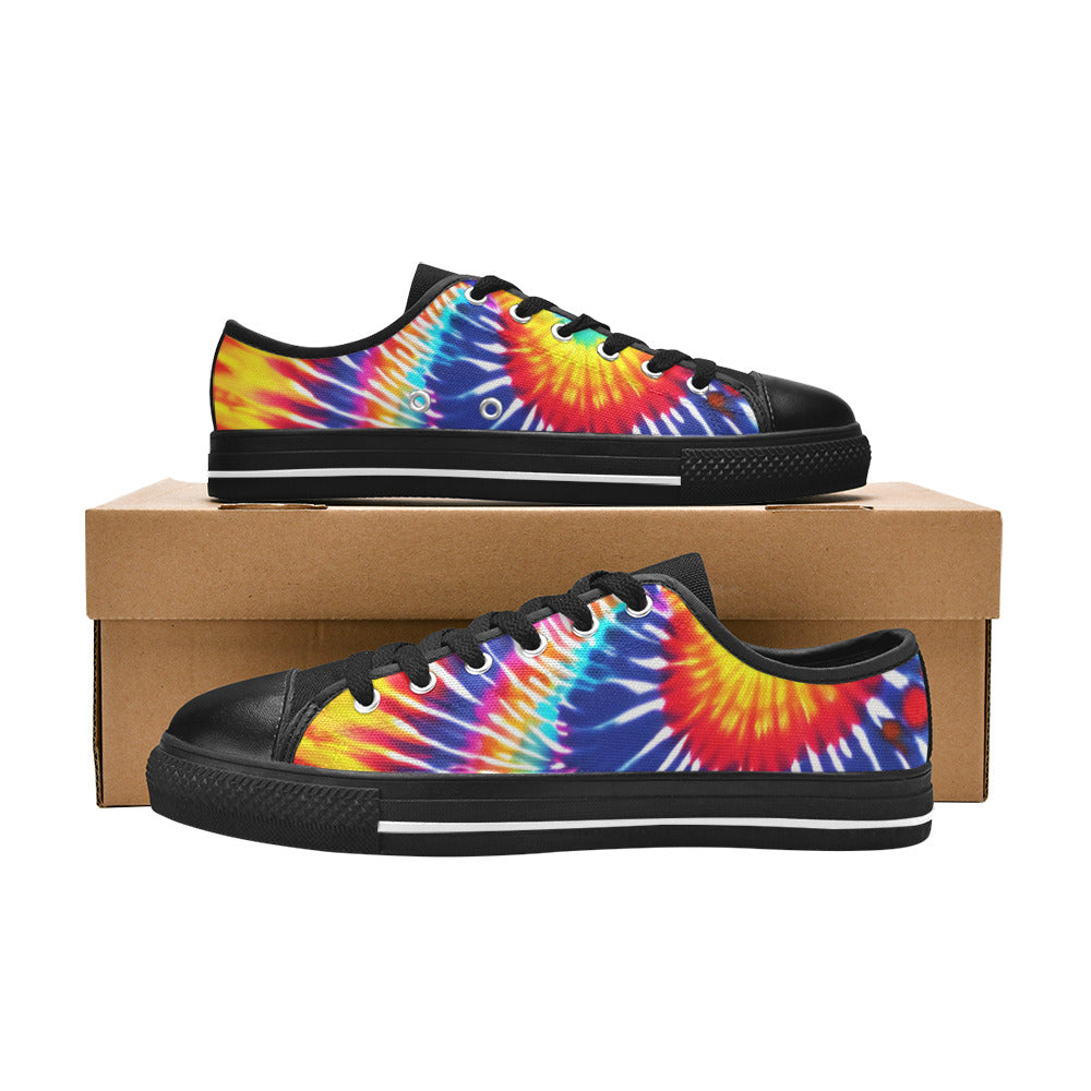 WOMEN'S Tie Dye Splash Canvas Cottagecore Sneakers