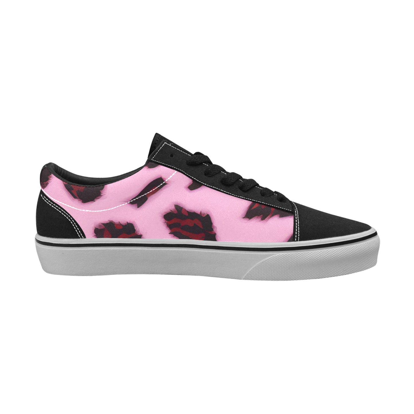 WOMEN'S Animal Print Pattern Background Low Top Skateboarding Cottagecore Sneakers