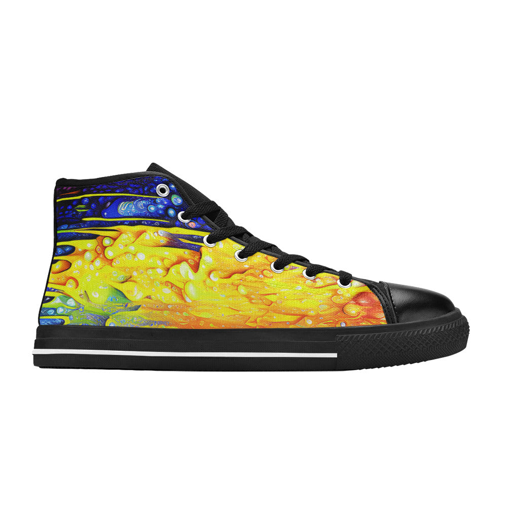 WOMEN'S Cc Acid Drip 7 High Top Canvas Dreamcore Custom Shoes