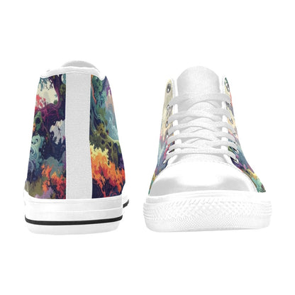 Camo Design 1 Women's High Top Canvas Shoes