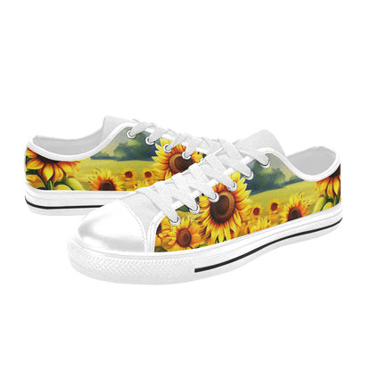 MEN'S Sunflowers Art 2 Canvas Aesthetic Shoes