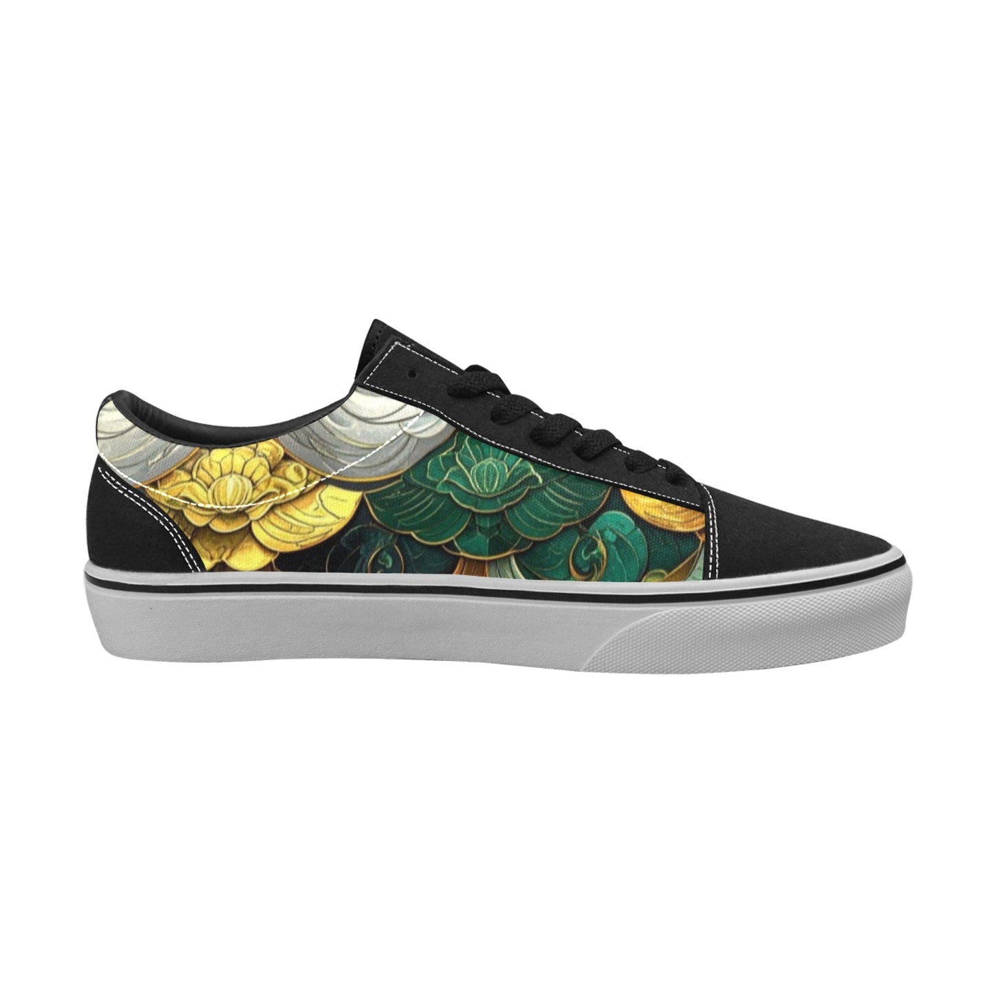 WOMEN'S Dragon Scale Fantasy Art Low Top Skateboarding Aesthetic Shoes