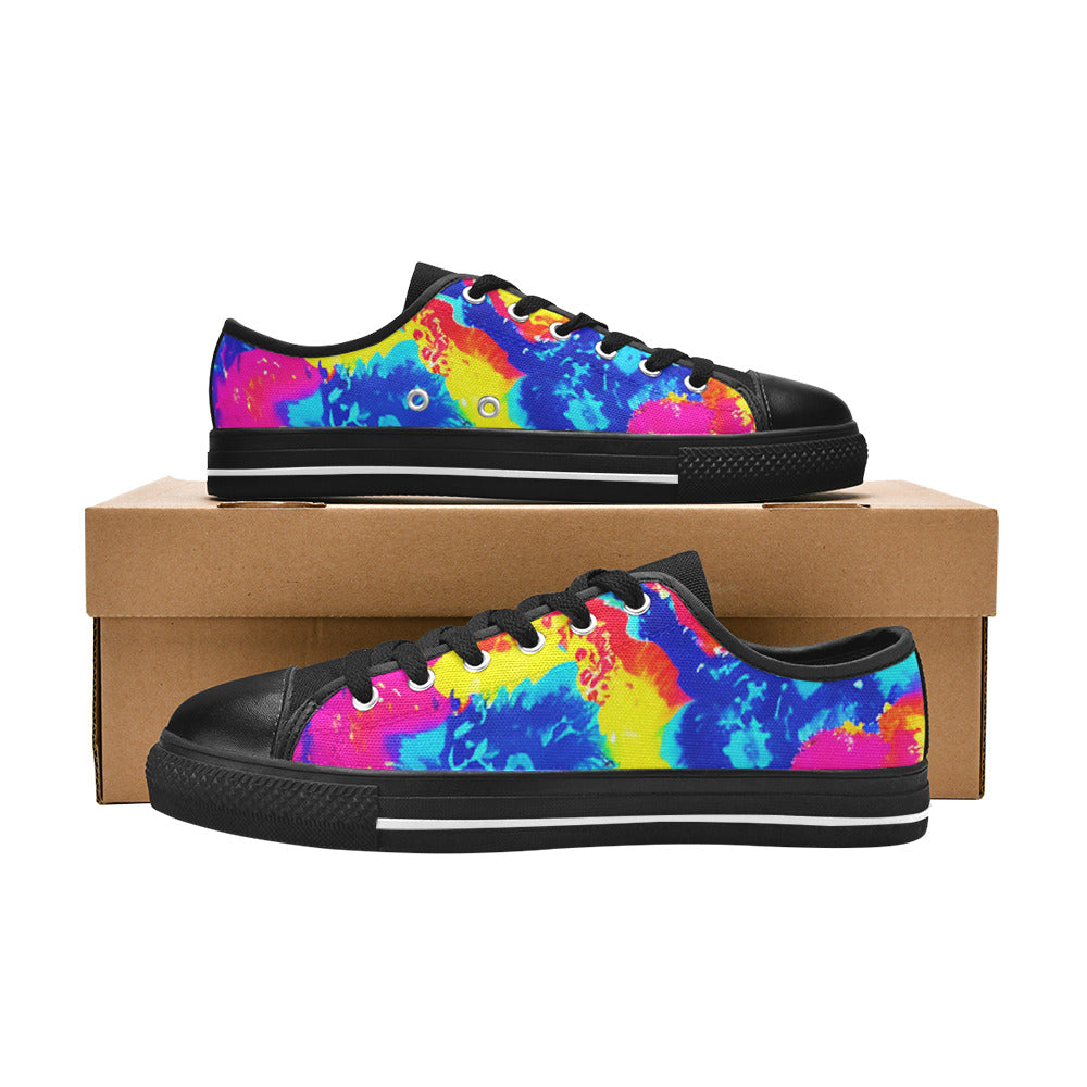 MEN'S Tie Dye Splash Retro Canvas Dreamcore Sneakers
