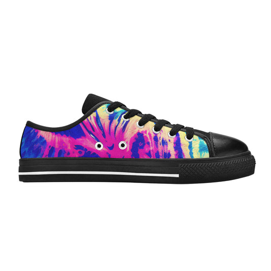 WOMEN'S Tie Dye Splash Retro Canvas Vivid Custom Shoes