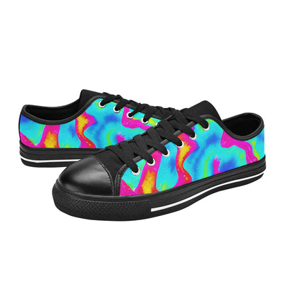 WOMEN'S Tie Dye Splash Retro Canvas Aesthetic Shoes