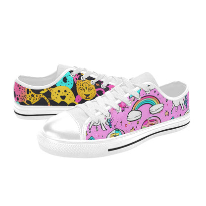 WOMEN'S Animal Print Art Canvas Surreal Custom Sneakers