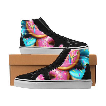 WOMEN'S Donuts High Top Skateboarding Y2K Custom Sneakers