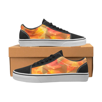 WOMEN'S Autumn Leaves 537832 Low Top Skateboarding Y2K Sneakers