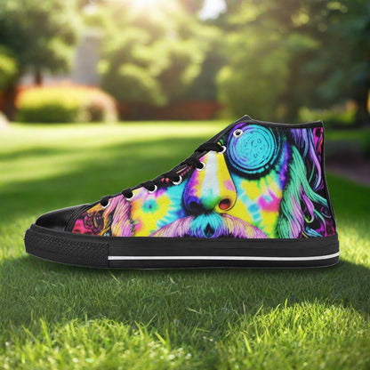 Koi Dark Cosmic Wearable WOMEN Bold Art - Freaky Shoes | Custom Art Sneakers