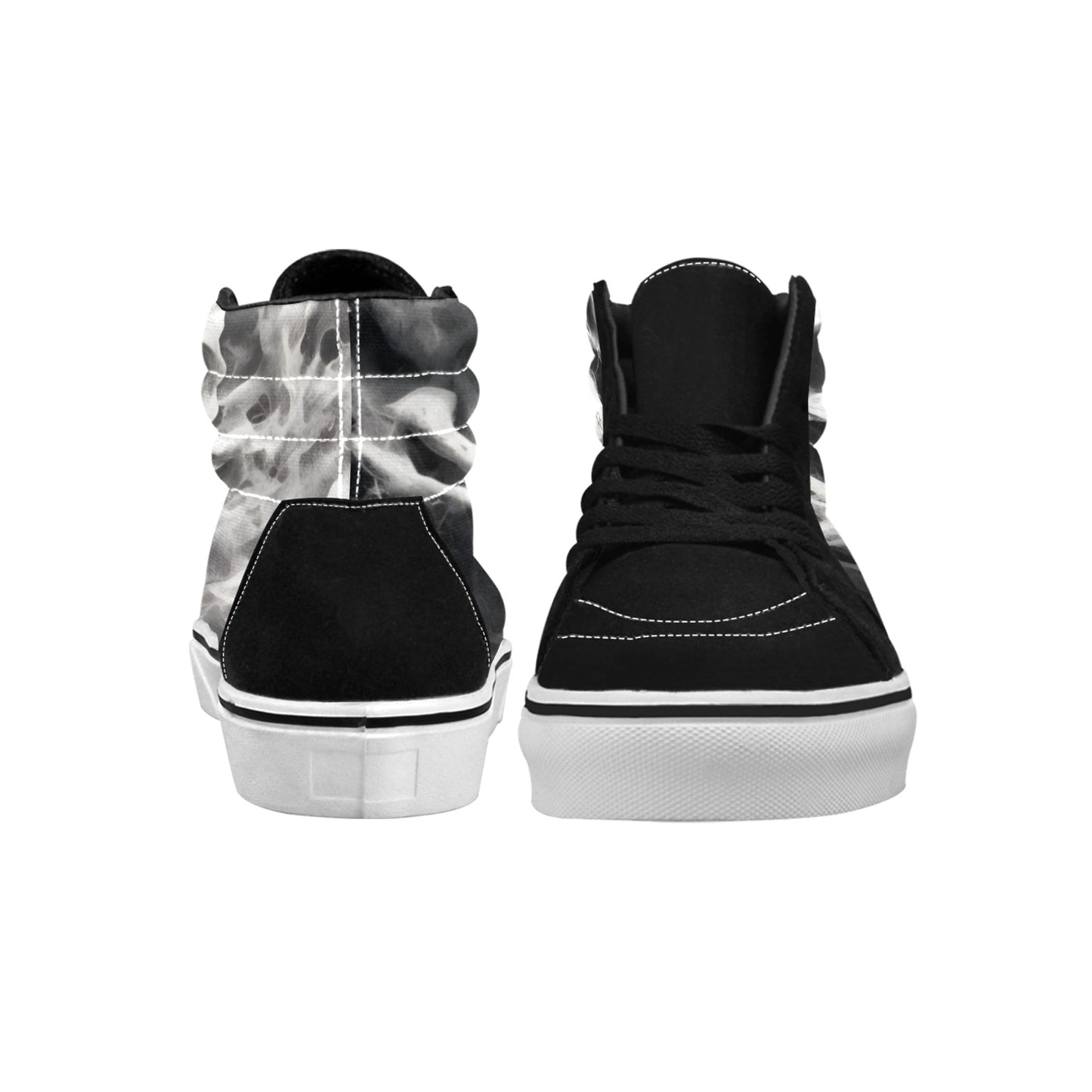 WOMEN'S Skull High Top Skateboarding Grunge Sneakers