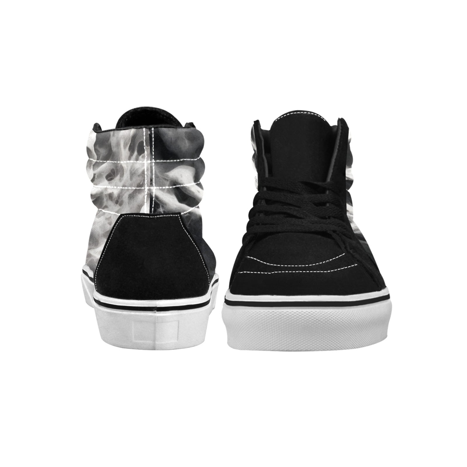 WOMEN'S Skull High Top Skateboarding Grunge Sneakers