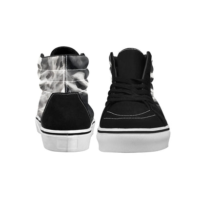 WOMEN'S Skull High Top Skateboarding Grunge Sneakers