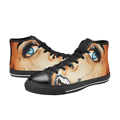 WOMEN'S Cc Retro Face 5 High Top Canvas Aesthetic Sneakers