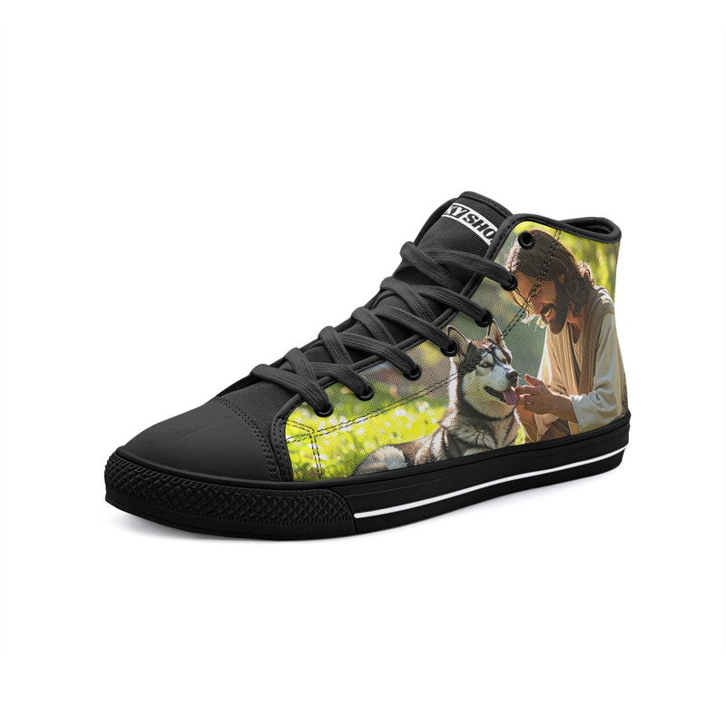 Jesus Unisex High Top Canvas Shoes - Freaky Shoes®
