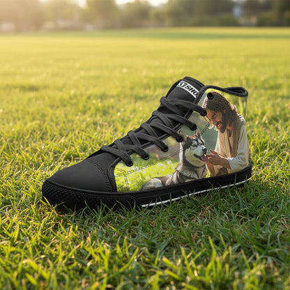 Dragon Navy Indigo Wearable UNISEX Bold Art - Freaky Shoes | Custom Art Sneakers