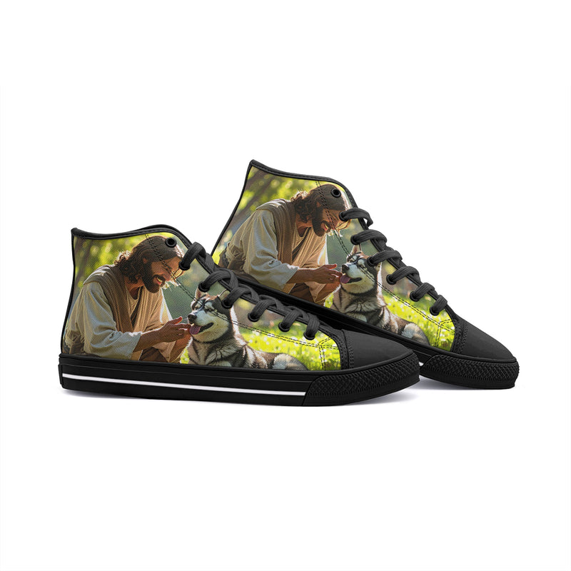 Jesus Unisex High Top Canvas Shoes - Freaky Shoes®