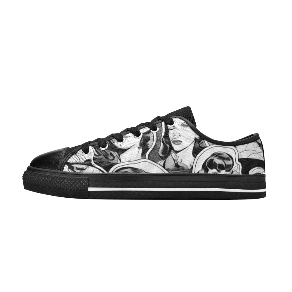 MEN'S Cc Retro Faces 2 Canvas Vibrant Chaos Custom Sneakers